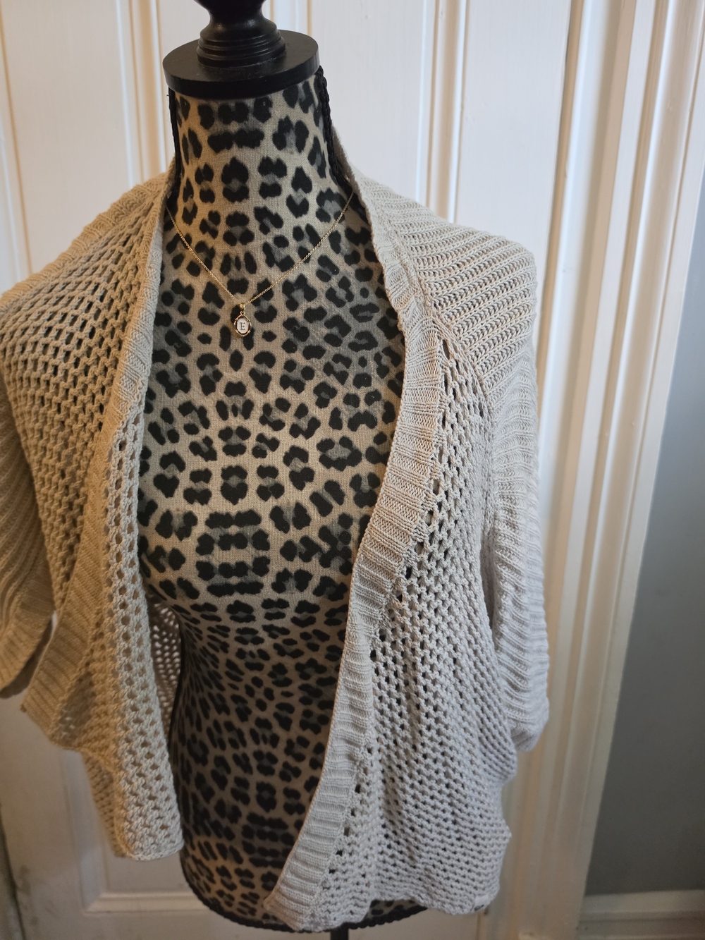 Roxy Cream Open-Knit Women's Cardigan